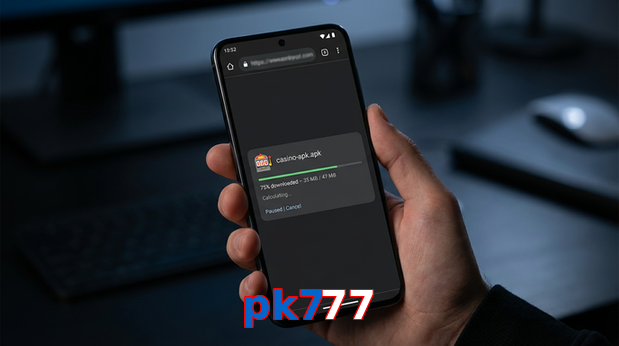 Main screen of Pk777 apk page for PK players